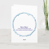 MERRY CHRISTMAS LOG CABIN by SHARON SHARPE Feestdagen Kaart (Achterkant)