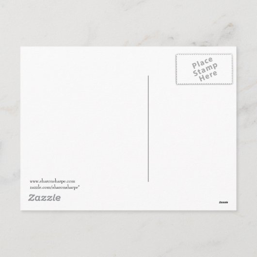 MERRY CHRISTMAS LOG CABIN by SHARON SHARPE Feestdagenkaart (Achterkant)