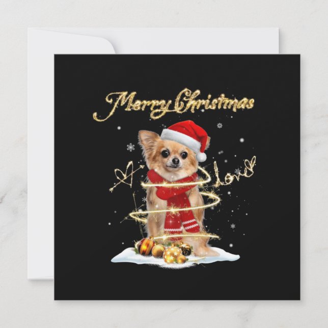 Merry Christmas Love Chihuahua (Voorkant)
