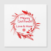 Merry Christmas Love & Hope card (Voorkant)