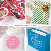 Merry Christmas Love Santa Custom Name Green Groot Cadeauzakje