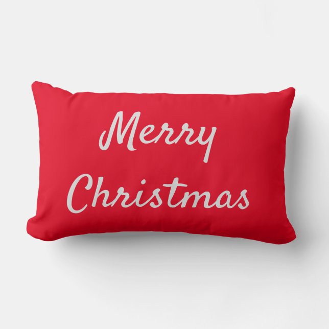 MERRY CHRISTMAS lumbar pillow Kussen (Voorkant)