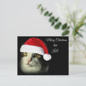 Merry Christmas Luv Kat Feestdagenkaart (Staand voorkant)