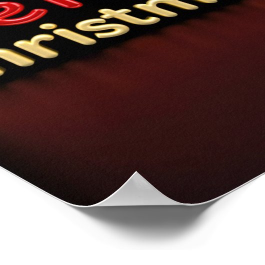 Merry Christmas Luxury Typography Poster Paper 02 (Hoek)