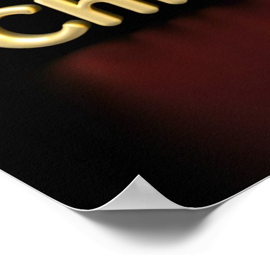 Merry Christmas Luxury Typography Poster Paper H02 (Hoek)