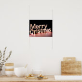 Merry Christmas Luxury Typography Poster Paper H06 (Keuken)