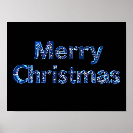Merry Christmas Luxury Typography Poster Paper H21 (Voorkant)