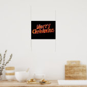 Merry Christmas Luxury Typography Poster Paper H44 (Keuken)