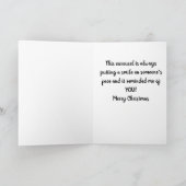 "MERRY CHRISTMAS" MAAK ME ALTIJD KLEIN! KAART (Binnen)