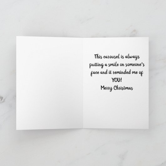 "MERRY CHRISTMAS" MAAK ME ALTIJD KLEIN! KAART (Binnen)