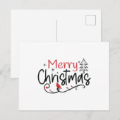 Merry Christmas Magic Briefkaart (Voorkant / Achterkant)