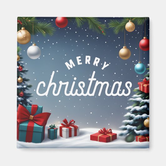 MERRY CHRISTMAS MAGNEET (Voorkant)