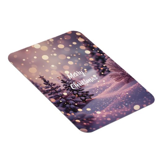 Merry Christmas Magnets -Customizable Text  Magneet (Rechterzijde)