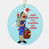 Merry Christmas Mail Carrier Keramisch Ornament (Links)