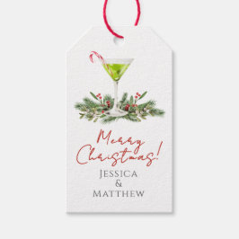 Merry Christmas Martini and Mistletoe Couples Cadeaulabel