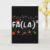 Merry Christmas Math Teacher Christmath For Men Wo Kaart (Gele Bloem)