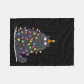 Merry Christmas Meowy Cats Tree Lovers Cute Catmas Fleece Deken (Voorkant (Horizontaal))