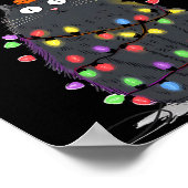 Merry Christmas Meowy Cats Tree Lovers Cute Catmas Poster (Hoek)