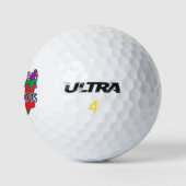 ***MERRY CHRISTMAS MET STOCKING** GOLF BALL GOLFBALLEN (Logo)