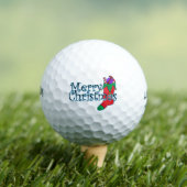 ***MERRY CHRISTMAS MET STOCKING** GOLF BALL GOLFBALLEN (Insitu Shirt)