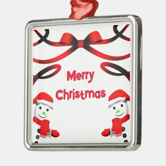 **MERRY CHRISTMAS" METALEN ORNAMENT (Links)