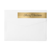 Merry Christmas Metallic Gold (Achterkant)