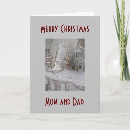 MERRY CHRISTMAS **MIJN OUDERS** FEESTDAGEN KAART (Voorkant)