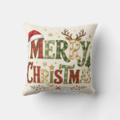 Merry Christmas minimal chic Kussen (Achterkant)