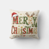 Merry Christmas minimal chic Kussen (Voorkant)