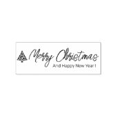 Merry Christmas Minimalist Rubberstempel (Afrduk)
