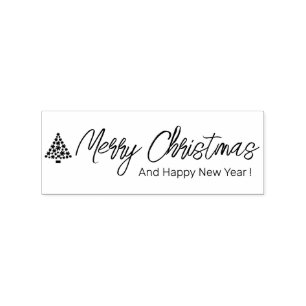Merry Christmas Minimalist Rubberstempel