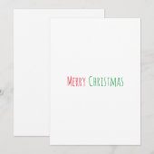 Merry Christmas minimalistische eenvoudige vakanti Feestdagenkaart (Voorkant / Achterkant)