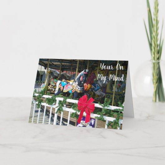 MERRY CHRISTMAS&MISS JE HET JAAR LANG FEESTDAGEN KAART (Voorkant)