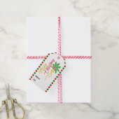  Merry Christmas Mistletoe Custom Van Naar Cadeaulabel (Met Touw)