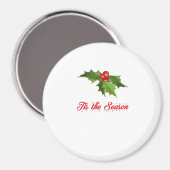 Merry Christmas Mistletoe Magneet (Voorkant / Achterkant)