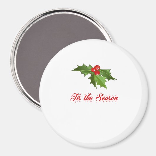 Merry Christmas Mistletoe Magneet (Voorkant / Achterkant)