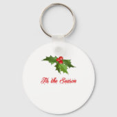 Merry Christmas Mistletoe Sleutelhanger (Voorkant)