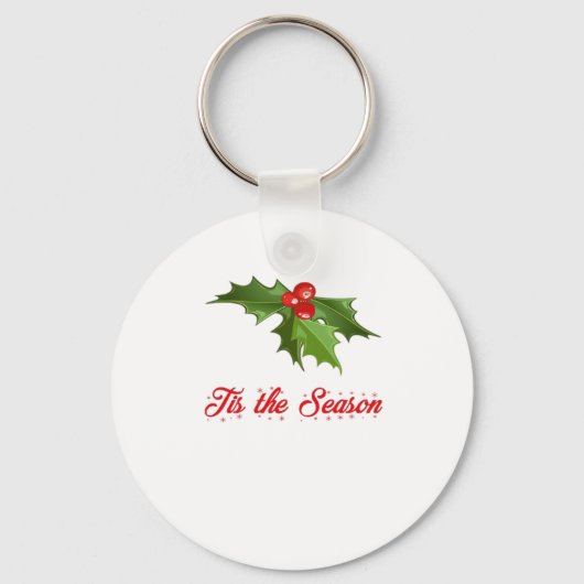 Merry Christmas Mistletoe Sleutelhanger (Voorkant)