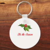 Merry Christmas Mistletoe Sleutelhanger (Voorkant)