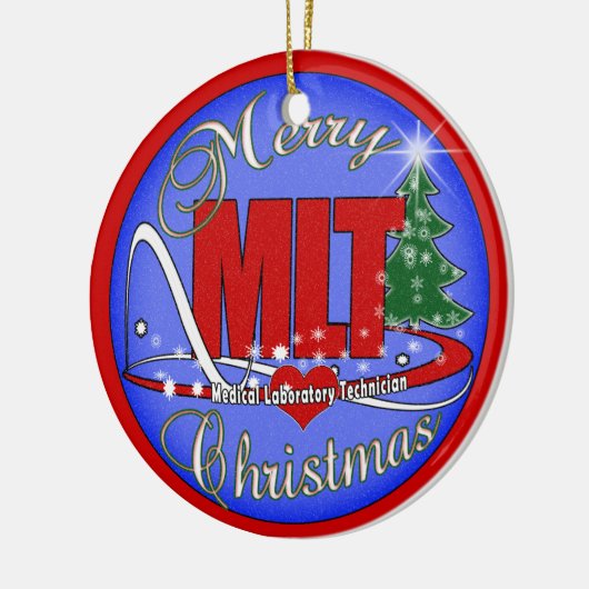 MERRY CHRISTMAS MLT ORNAMENT MEDICAL LAB TECH (Links)