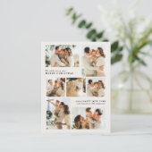 Merry Christmas Modern 7-Photo Collage Feestdagenkaart (Staand voorkant)