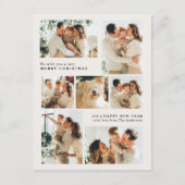 Merry Christmas Modern 7-Photo Collage Feestdagenkaart (Voorkant)