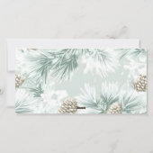 Merry Christmas Modern Pineneedle 3 Photo Collage  Feestdagenkaart (Achterkant)