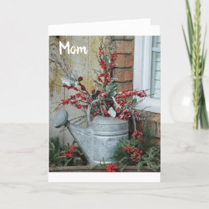 MERRY CHRISTMAS ***MOM** MET LOVE EN BEDANKT FEESTDAGEN KAART