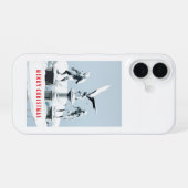 Merry Christmas. Monster ice sculptures iPhone 16 Hoesje (Achterkant horizontaal)