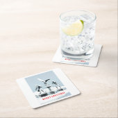 Merry Christmas. Monster ice sculptures Kartonnen Onderzetters (Insitu)