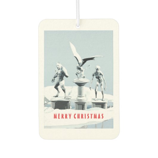 Merry Christmas. Monster ice sculptures Luchtverfrisser (Voorkant)