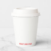 Merry Christmas. Monster ice sculptures Papieren Bekers (Achterkant)