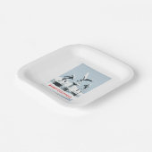 Merry Christmas. Monster ice sculptures Papieren Bordje (Gebogen)