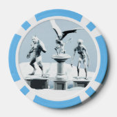 Merry Christmas. Monster ice sculptures Poker Chips (Achterkant)